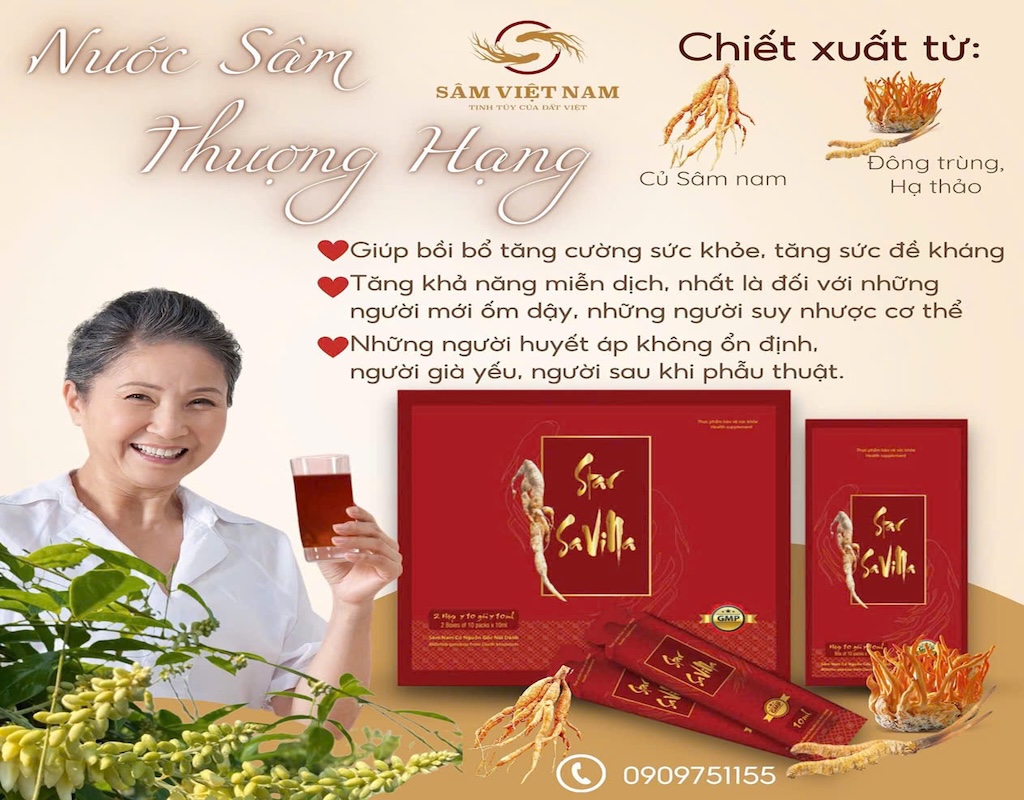 Nước sâm thượng hạng Star Savina