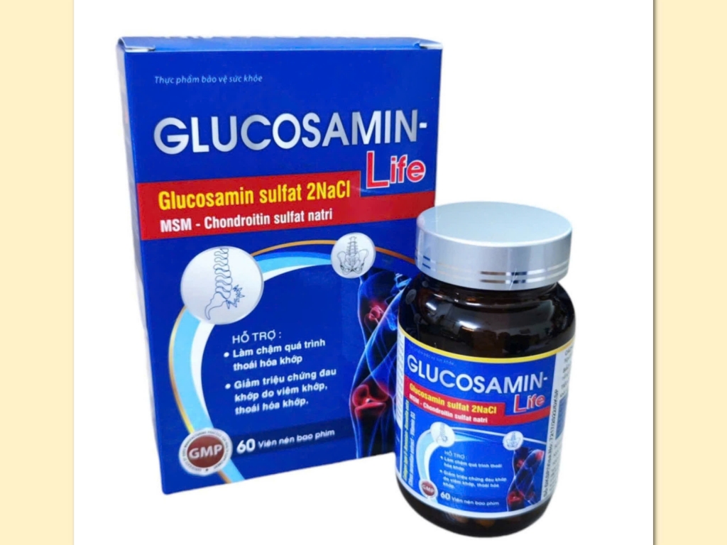 GLUCOSAMIN (Hỗ trợ: làm chậm quá trình thoái hoá khớp)