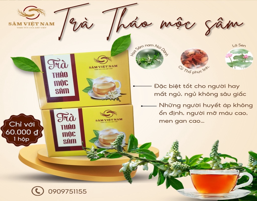 Trà thảo mộc sâm (dạng túi lọc)