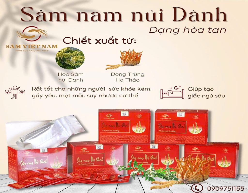Sâm nam núi Dành (Dạng hoà tan)